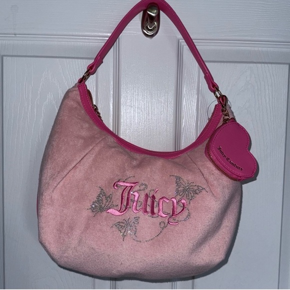 Juicy Couture Handbags - NWT Juicy Couture “Winging It” Hobo Pink Shoulder Bag